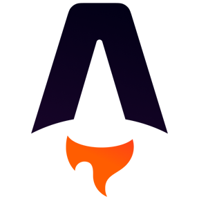 The Astro web framework logo.