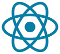 The React web framework logo.
